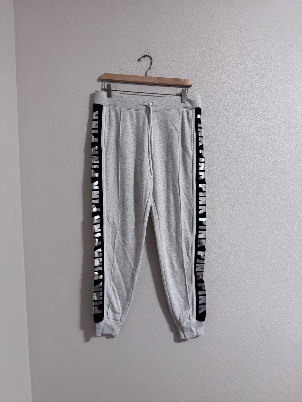 PINK Victoria's Secret Light Gray joggers